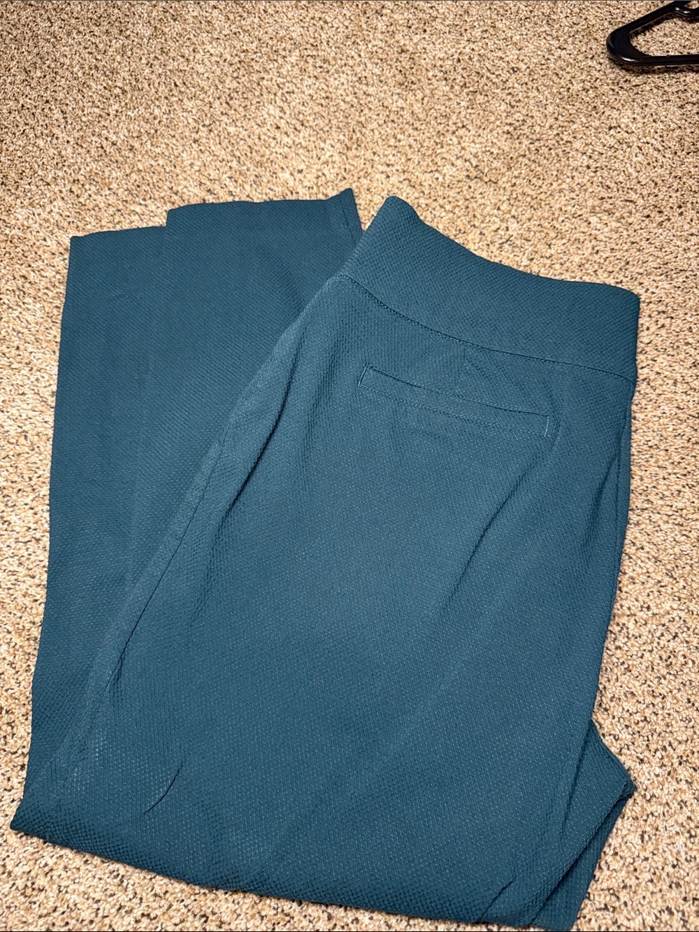 Maurices Teal Straight Leg Pull-On Pants